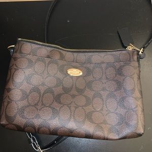 Coach brown crossbody purse